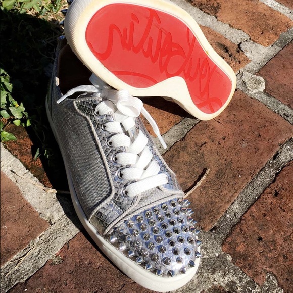Christian Louboutin Low-Top Silver - Picture 2 of 2